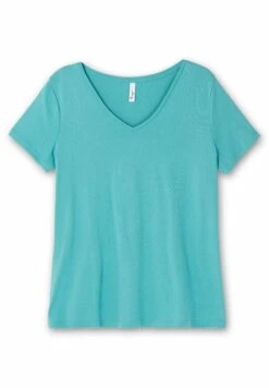Sheego T-Shirt Basic - Aqua -Sheego Negozio 839abcc1570a444982673dc4e05c9aab