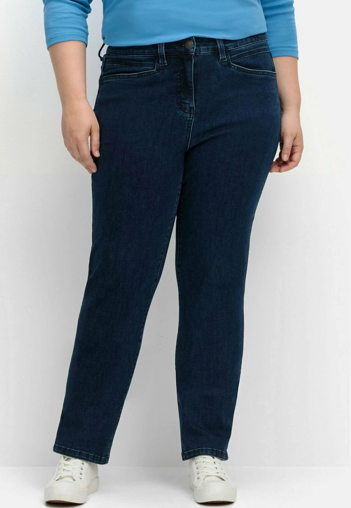 Sheego Jeans A SigarettaDark Blue Denim Donna Jeans SHI21N0B8-K11 3 Sheego Jeans A SigarettaDark Blue Denim Donna Jeans SHI21N0B8-K11