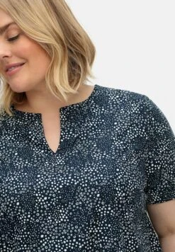 Sheego CamicettaNachtblau Gemustert Donna Camicie E Bluse SHI21E0U1-K11 -Sheego Negozio 89ba377ce04d480f86dca0b1a1c89c27