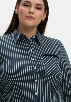 Sheego Long - Camicia - Nachtblau Gestreift 10 Sheego Long - Camicia - Nachtblau Gestreift -Sheego Negozio 90a2f15f39f24b649a81d82d1cd9d85a