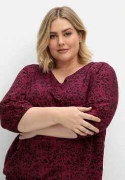 Sheego Camicetta - Beere Gemustert -Sheego Negozio 98d62d842fa8491d893075816b7b2e27