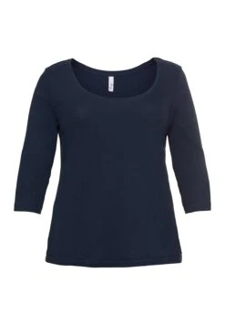 Sheego Maglietta A Manica LungaMarine Donna T-shirt E Top SHI21D0DK-K11 -Sheego Negozio 9cf4a5aa5f644fe8a0f77f5f90812849