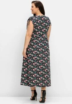 Sheego Vestito Di MaglinaSchwarz Gemustert Donna Vestiti SHI21C0TN-Q11 -Sheego Negozio a0a333432ac14b70a76db08c30b98f4a