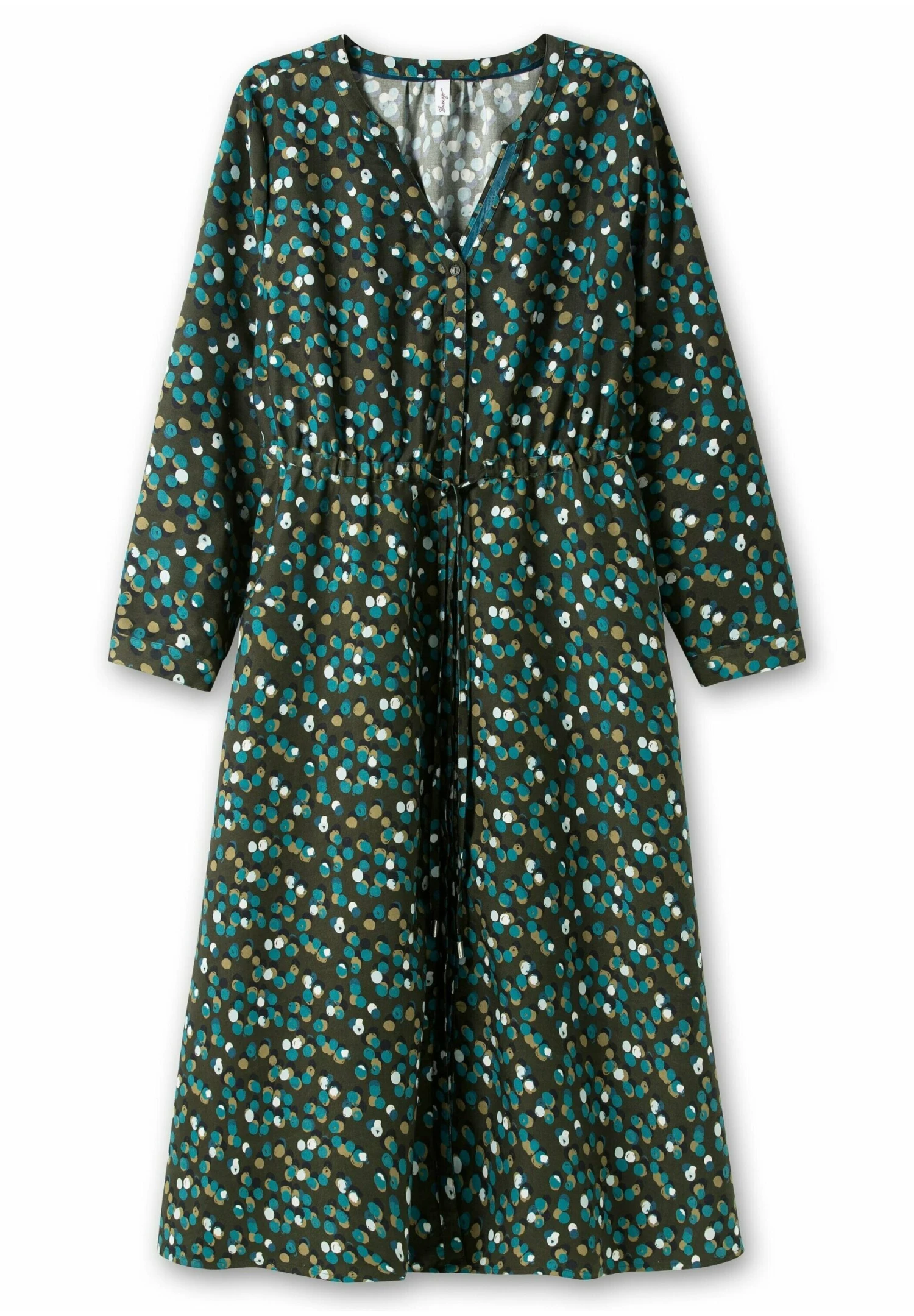 Sheego MidiAbito A CamiciaDunkeloliv Gemustert Donna Vestiti SHI21C0UH-N11 7 Sheego MidiAbito A CamiciaDunkeloliv Gemustert Donna Vestiti SHI21C0UH-N11 - immagine 5