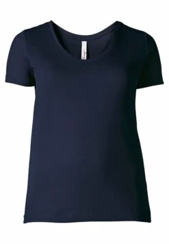 Sheego T-Shirt BasicMarine Donna T-shirt E Top SHI21E08E-K11 -Sheego Negozio a428d31a9b9f4f489c1250029784fc54