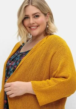 Sheego CardiganSenfgelb Donna Maglieria SHI21I0E9-E11 -Sheego Negozio a4432c82fd8c4155ab1328952c99f588