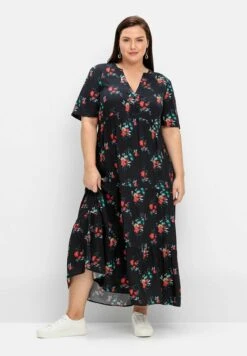 Sheego Vestito Lungo - Schwarz Gemustert -Sheego Negozio a569e948ccff46688d635238a8c4343e