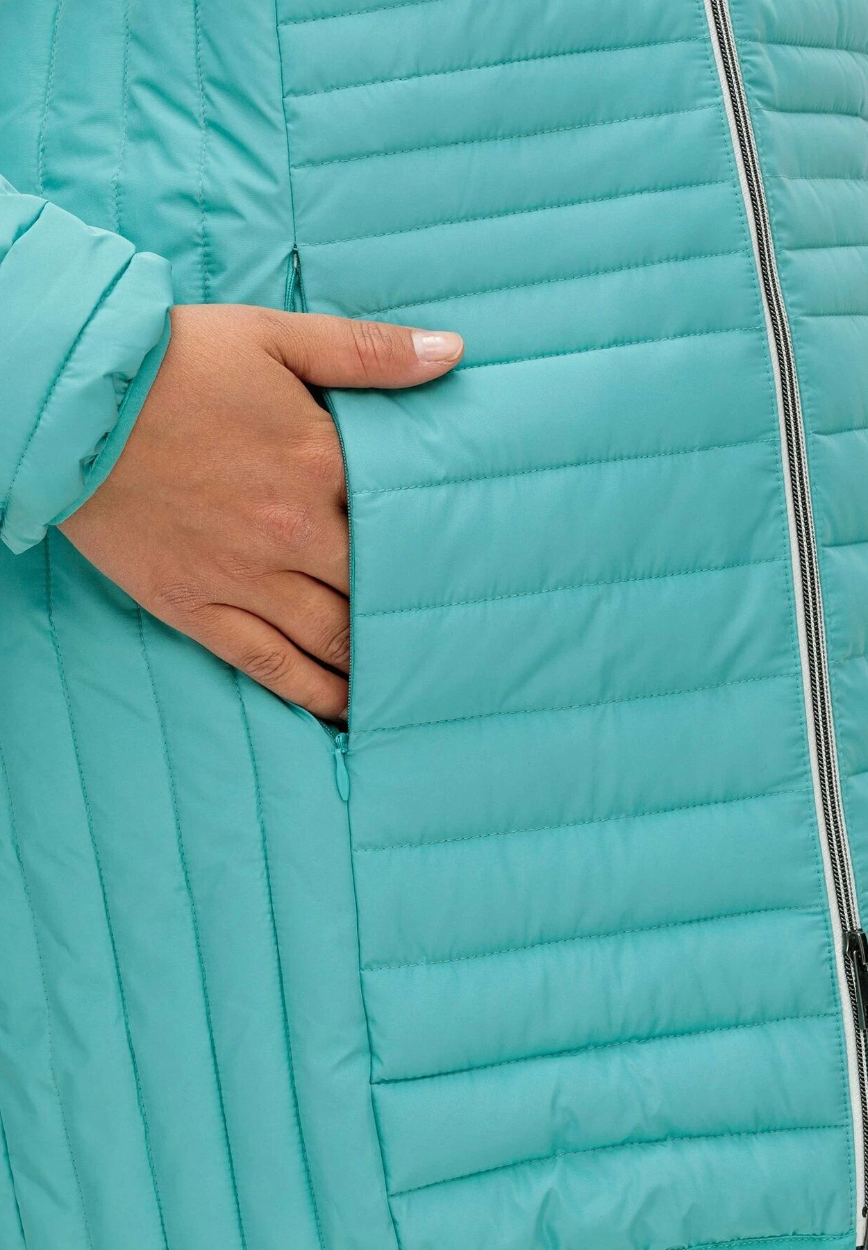 Sheego Longstepp - Cappotto Invernale - Aqua 5 Sheego Longstepp - Cappotto Invernale - Aqua - immagine 4