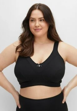 Sheego 2Er-Pack - Reggiseno A Balconcino - Schwarz/Taupe -Sheego Negozio ae4f8002e8de40728f31feeae6bb076c