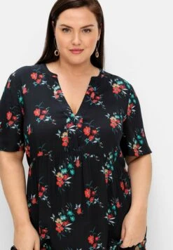 Sheego Vestito Lungo - Schwarz Gemustert -Sheego Negozio affa8980640a43fe8328b295c9622e62