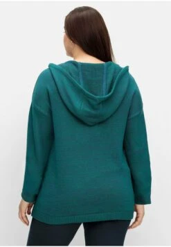 Sheego Felpa Con CappuccioDunkelpetrol Meliert Donna Felpe SHI21J07I-P11 -Sheego Negozio b0cc64fd9e7d4a6bb9663f28a45a6173