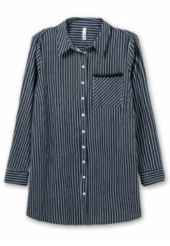 Sheego Long - Camicia - Nachtblau Gestreift 11 Sheego Long - Camicia - Nachtblau Gestreift -Sheego Negozio b5f7d4be964f4fe0bd29e68ca2a070a1