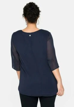 Sheego CamicettaMarine Donna Camicie E Bluse SHI21E0H1-K11 -Sheego Negozio b61979f46c324422923ee2a513df01ea