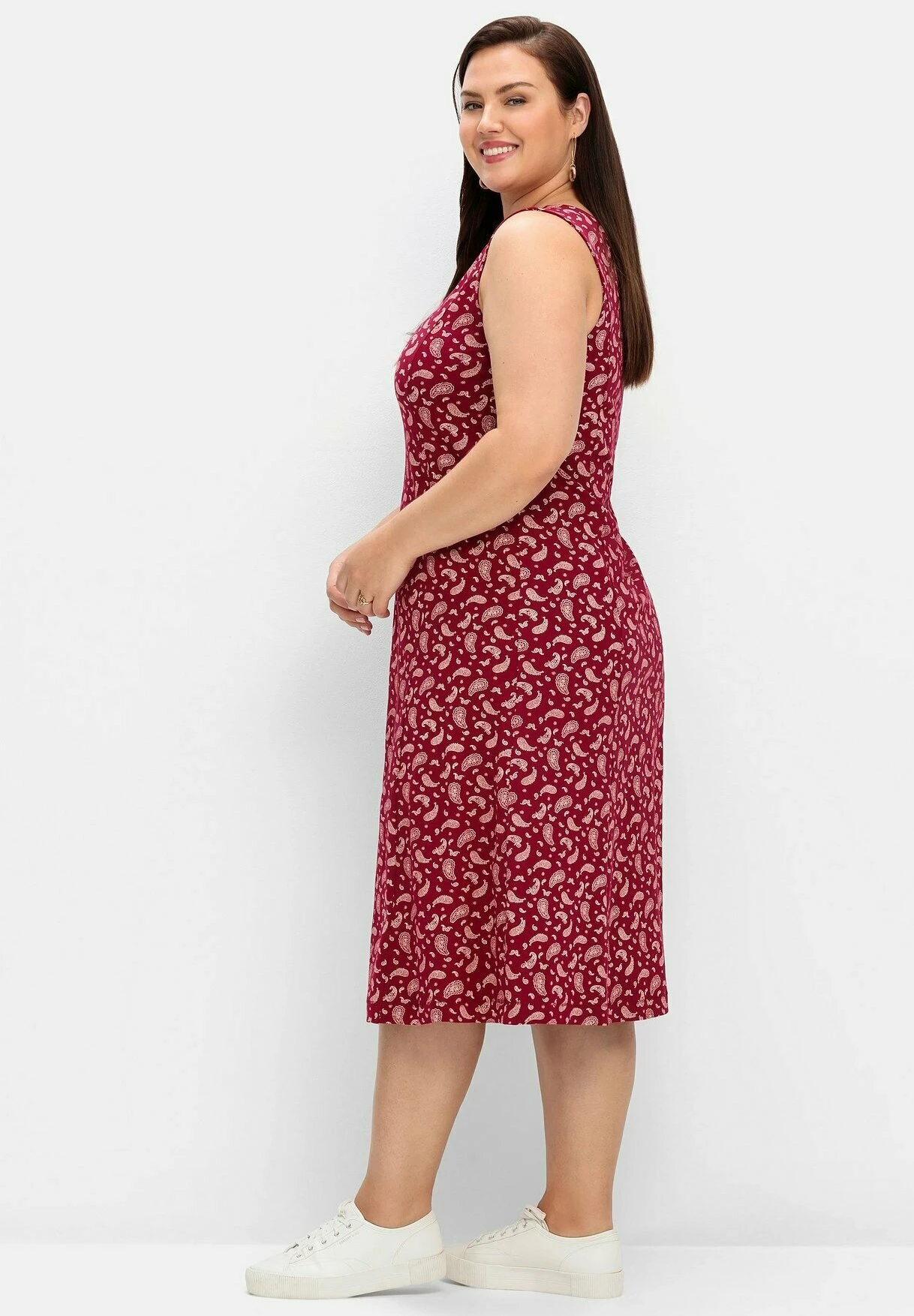 Sheego Vestito Di MaglinaBeere Gemustert Donna Vestiti SHI21C0T5-I11 5 Sheego Vestito Di MaglinaBeere Gemustert Donna Vestiti SHI21C0T5-I11 - immagine 3