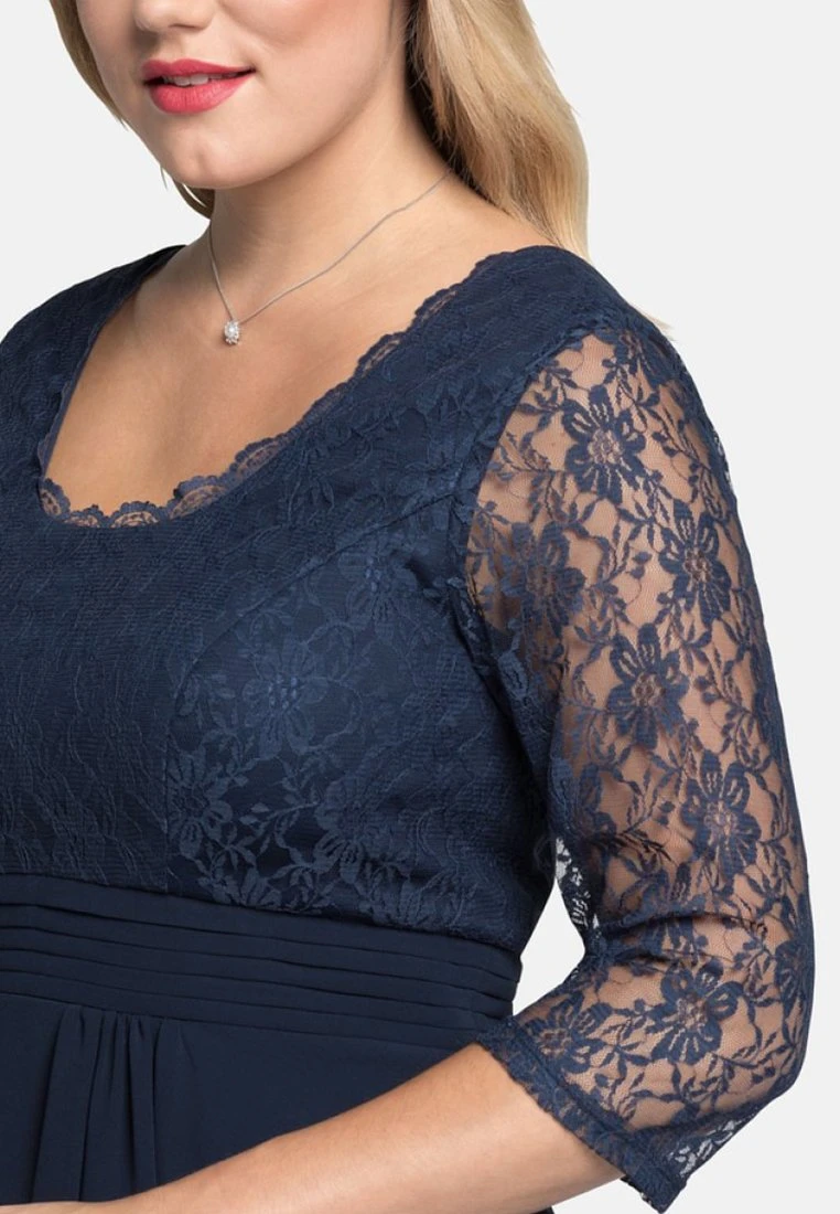 Sheego KleidVestito EleganteMarine Donna Vestiti SHI21C03I-K11 6 Sheego KleidVestito EleganteMarine Donna Vestiti SHI21C03I-K11 - immagine 4