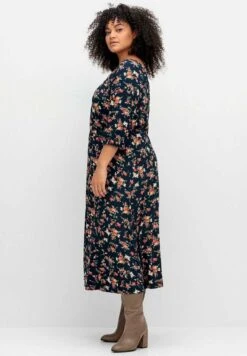 Sheego MidiVestito Di MaglinaNachtblau Gemustert Donna Vestiti SHI21C0U5-K11 -Sheego Negozio bedf0edfbf4740acb2bfe085c2f3da7a