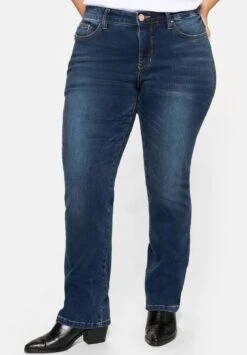 Sheego Jeans Slim FitDark Blue Denim Donna Jeans SHI21N03S-K12