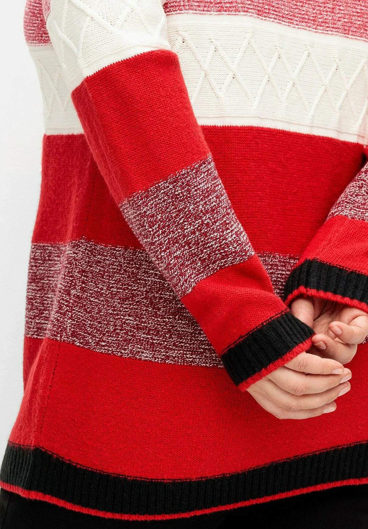 Sheego MaglioneSchwarz Meliert Donna Maglieria SHI21I0EK-Q11 6 Sheego MaglioneSchwarz Meliert Donna Maglieria SHI21I0EK-Q11 - immagine 4