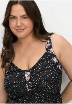 Sheego SetBikiniSchwarz/Weiß Donna Moda Mare SHI81G00R-Q11 -Sheego Negozio c61eec1cf223459ab1845919af22517e