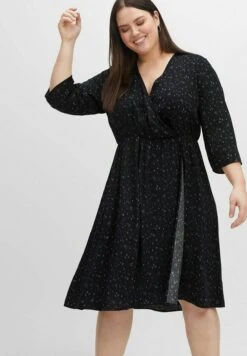 Sheego Vestito EstivoSchwarz Bedruckt Donna Vestiti SHI21C0P4-Q11