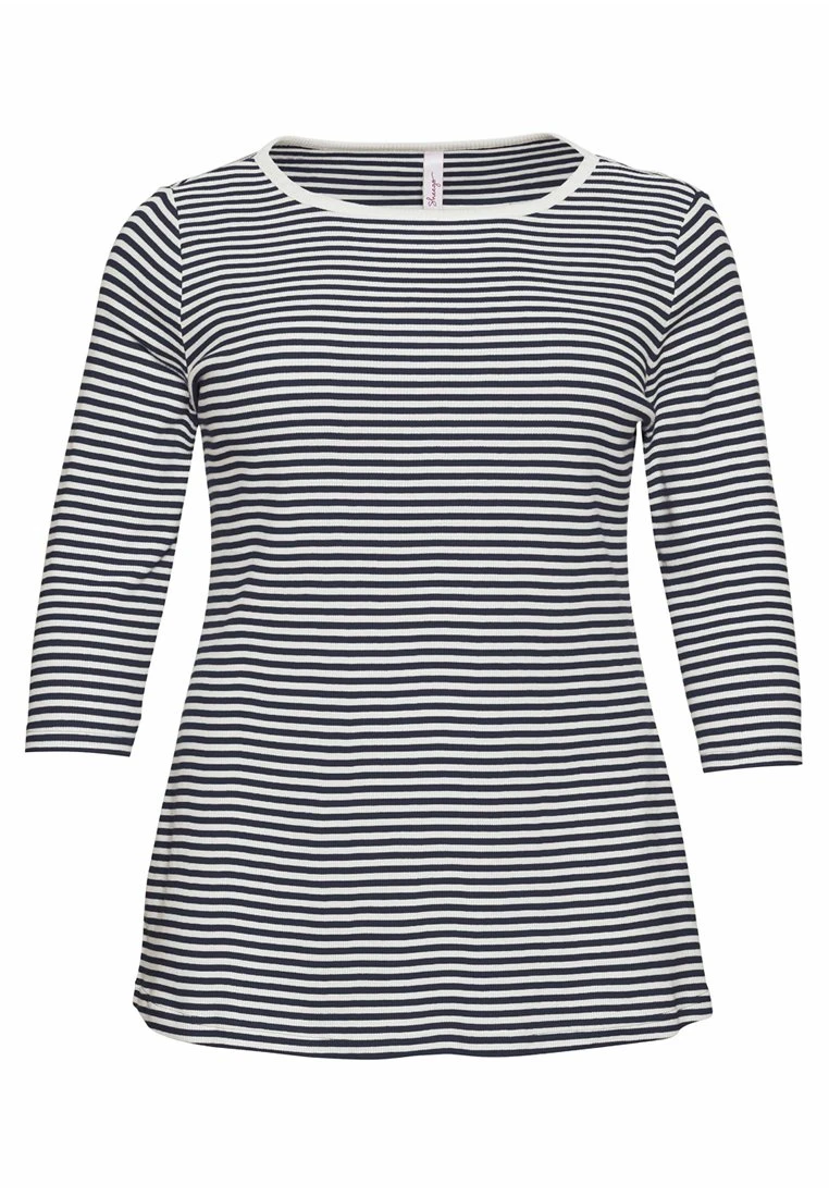 Sheego Maglietta A Manica LungaMarine Donna T-shirt E Top SHI21D06X-K12 7 Sheego Maglietta A Manica LungaMarine Donna T-shirt E Top SHI21D06X-K12 - immagine 5