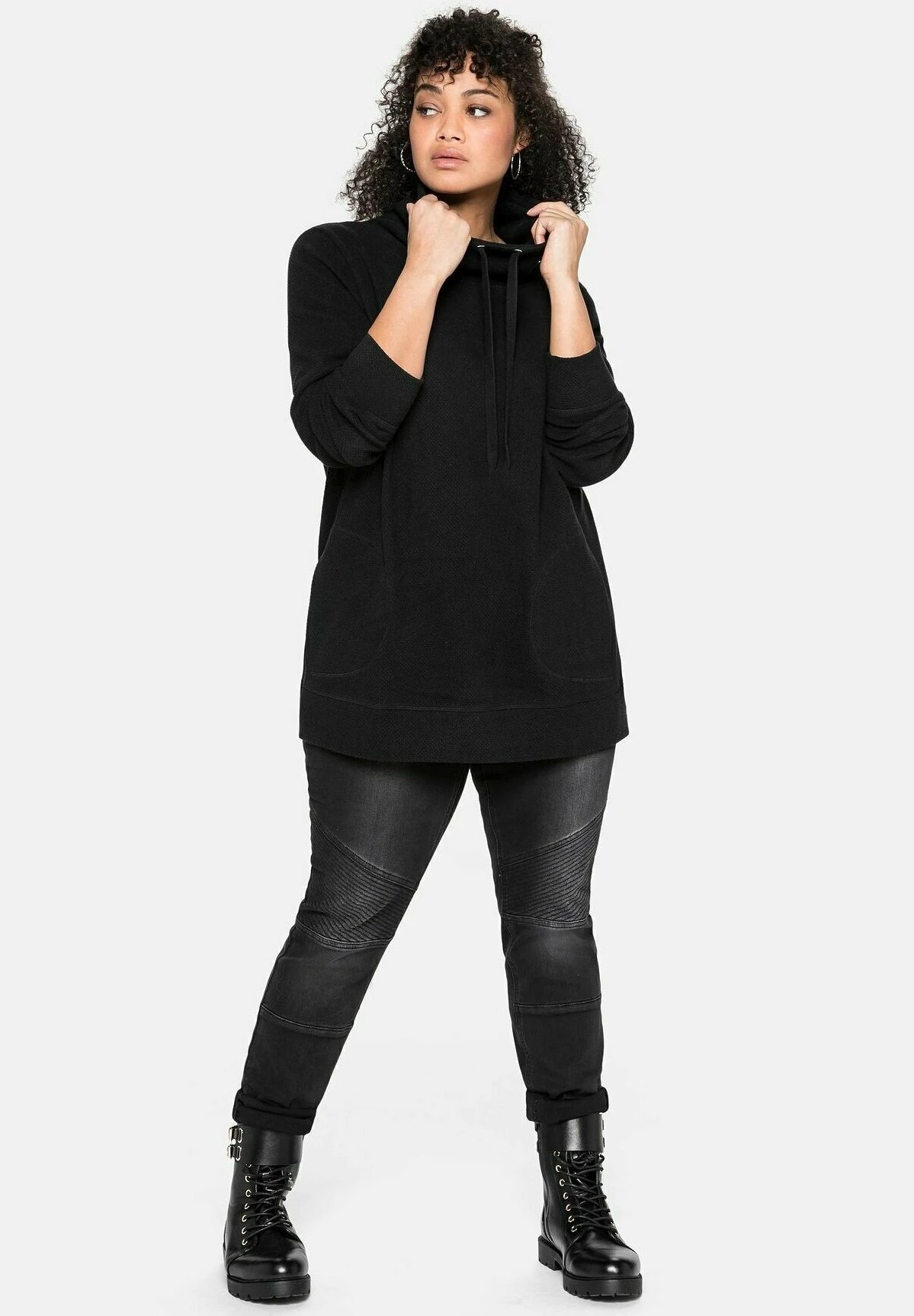 Sheego Felpa - Schwarz 4 Sheego Felpa - Schwarz - immagine 2