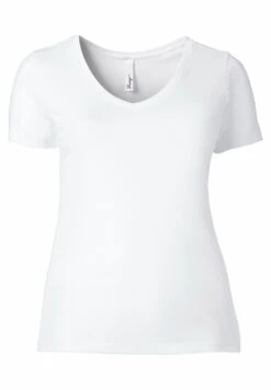 Sheego T-Shirt BasicWhite Donna T-shirt E Top SHI21E08E-A11 -Sheego Negozio cdf20d905c22449baf7e7ba827c583ee