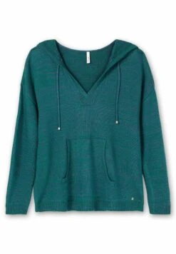 Sheego Felpa Con CappuccioDunkelpetrol Meliert Donna Felpe SHI21J07I-P11 -Sheego Negozio d07246367d9144818773617b53485481