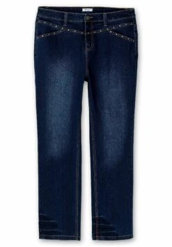 Sheego Gerade Jeans A SigarettaDark Blue Denim Donna Jeans SHI21N0BC-K11 -Sheego Negozio d140aecf636540afb6c921b8d9bb15ec