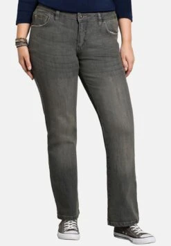 Sheego Jeans A Zampa - Grey Denim