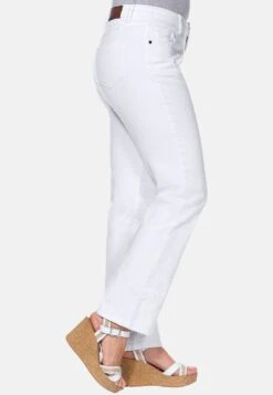 Sheego LanaJeans BootcutWhite Denim Donna Jeans SHI21N000-K12 -Sheego Negozio d40fdf0a665f4e1181c13d098436c7e2