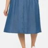 Sheego MidiGonna A CampanaLight Blue Denim Donna Gonne SHI21B02V-K11 -Sheego Negozio d5c8172383e14484b31ea48922537977