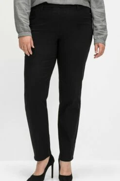 Sheego Negozio 1 Sheego Twill - Pantaloni - Schwarz