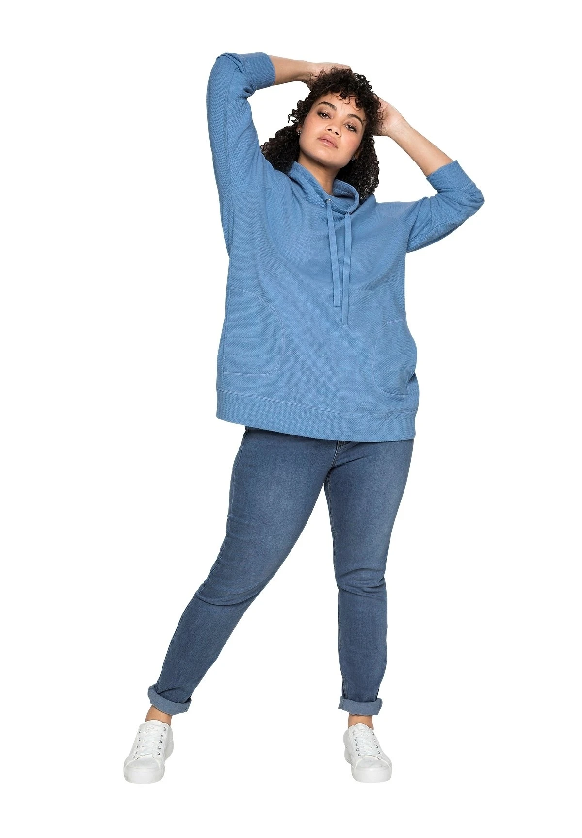 Sheego Felpa - Jeansblau 4 Sheego Felpa - Jeansblau - immagine 2