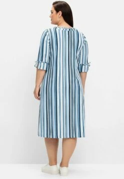 Sheego MidiVestito Di MaglinaBlau Gestreift Donna Vestiti SHI21C0TP-K11 -Sheego Negozio f5626dc0ee6943d79416c95d41984762