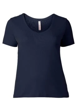 Sheego T-Shirt BasicMarine Donna T-shirt E Top SHI21D05W-K11 -Sheego Negozio f82d080a5c2342ebb7b9abb072eeabfc