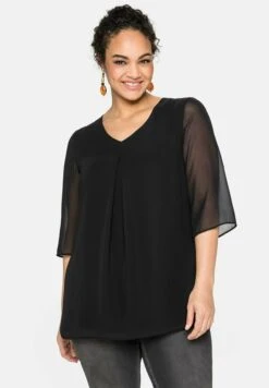 Sheego CamicettaSchwarz Donna Camicie E Bluse SHI21E0H1-Q11