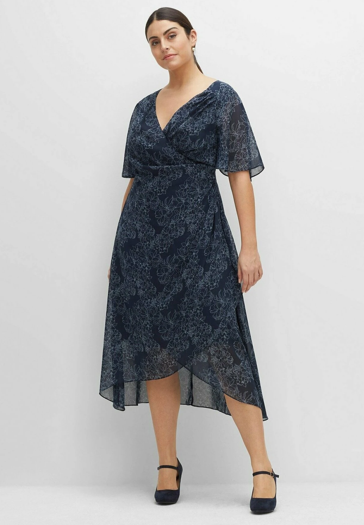 Sheego Vestito EstivoNachtblau Bedruckt Donna Vestiti SHI21C0OH-K11 3 Sheego Vestito EstivoNachtblau Bedruckt Donna Vestiti SHI21C0OH-K11